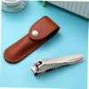 MUSISALY 360 Degree Rotatable Nail Clipper Set with Leather Case Ergonomic Fingernail Trimmer for Men and Women for Travel and Grooming view 3