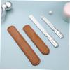 ASAKKURA 2pcs Stainless Steel Manicure Men Double-sided Nail Buffer Block for Fingernail Toenail Ingrown Toenail Tool Pedicure Tools view 2