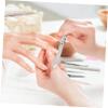ASAKKURA 2pcs Stainless Steel Manicure Men Double-sided Nail Buffer Block for Fingernail Toenail Ingrown Toenail Tool Pedicure Tools view 3