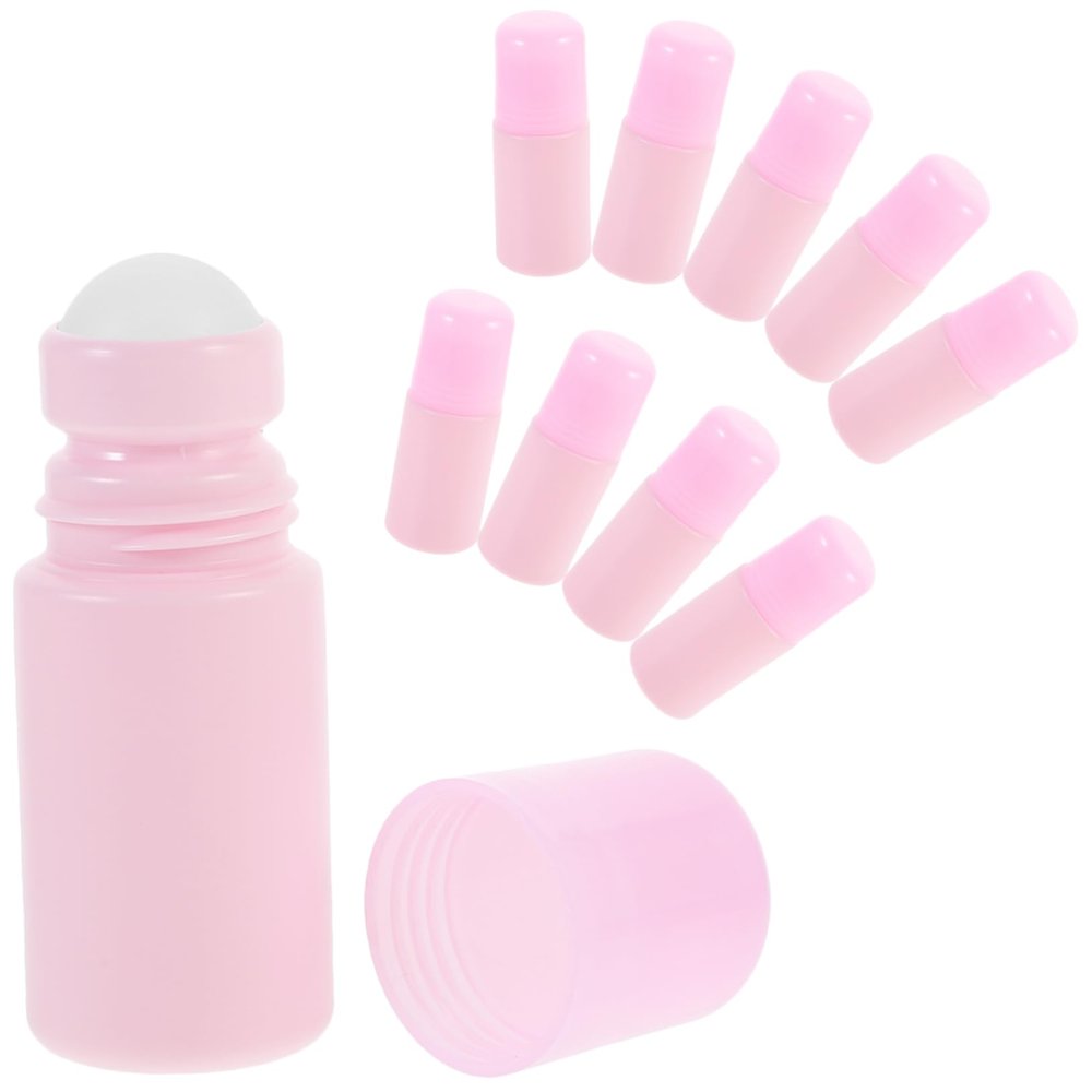 10pcs 50ml Roller Bottles for Essential Oils Empty Perfume Bottles Refillable Liquid Containers for Travel and Sample Storage