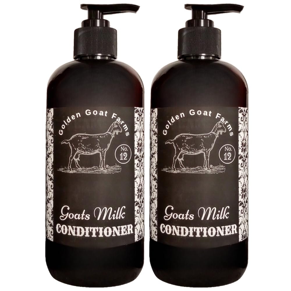Black Canyon Home and Body Golden Goat Farms Brooklyn Scented Hair Conditioner with Goat Milk, 16 Oz (2 Pack)