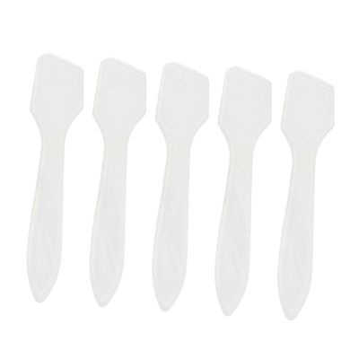 MERRYHAPY 50pcs Facial Mask Spoon Makeup Spatula Plastic Beauty Tool for Skin Care Facemask Exfoliate