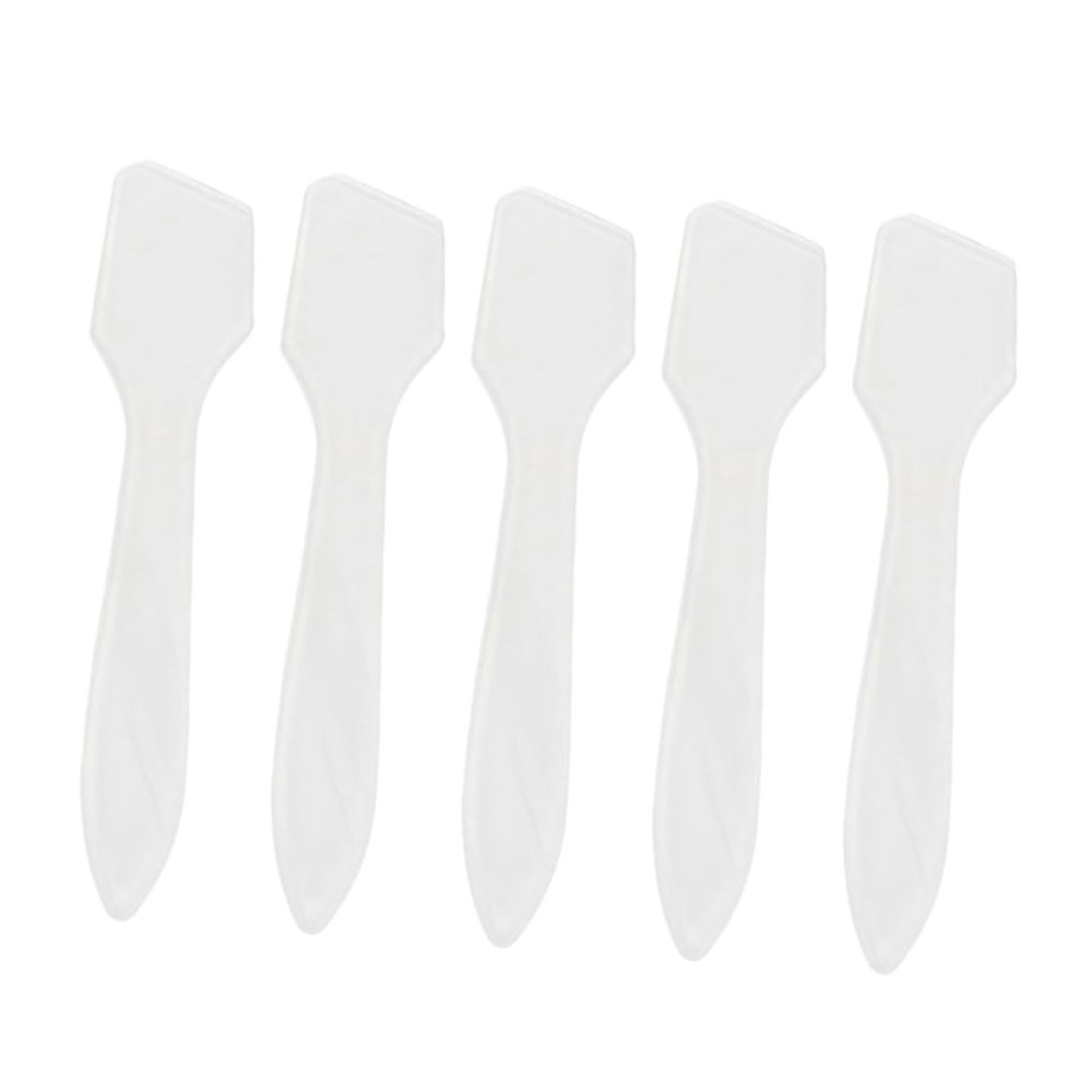 MERRYHAPY 50pcs Facial Mask Spoon Makeup Spatula Plastic Beauty Tool for Skin Care Facemask Exfoliate