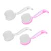 Healvian 4pcs Nail Scrubbing Brush Ergonomic Handle for Fingernail and Toenail Cleaning Includes and Brushes for Home and Salon Use view 1