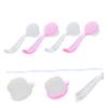Healvian 4pcs Nail Scrubbing Brush Ergonomic Handle for Fingernail and Toenail Cleaning Includes and Brushes for Home and Salon Use view 4