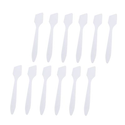 NOLITOY 200pcs Cosmetic Spatulas for Creams and Masks Transparent and Lightweight Makeup Spoons for Beauty Salons and Travel Convenient Sampling and Mixing Tools