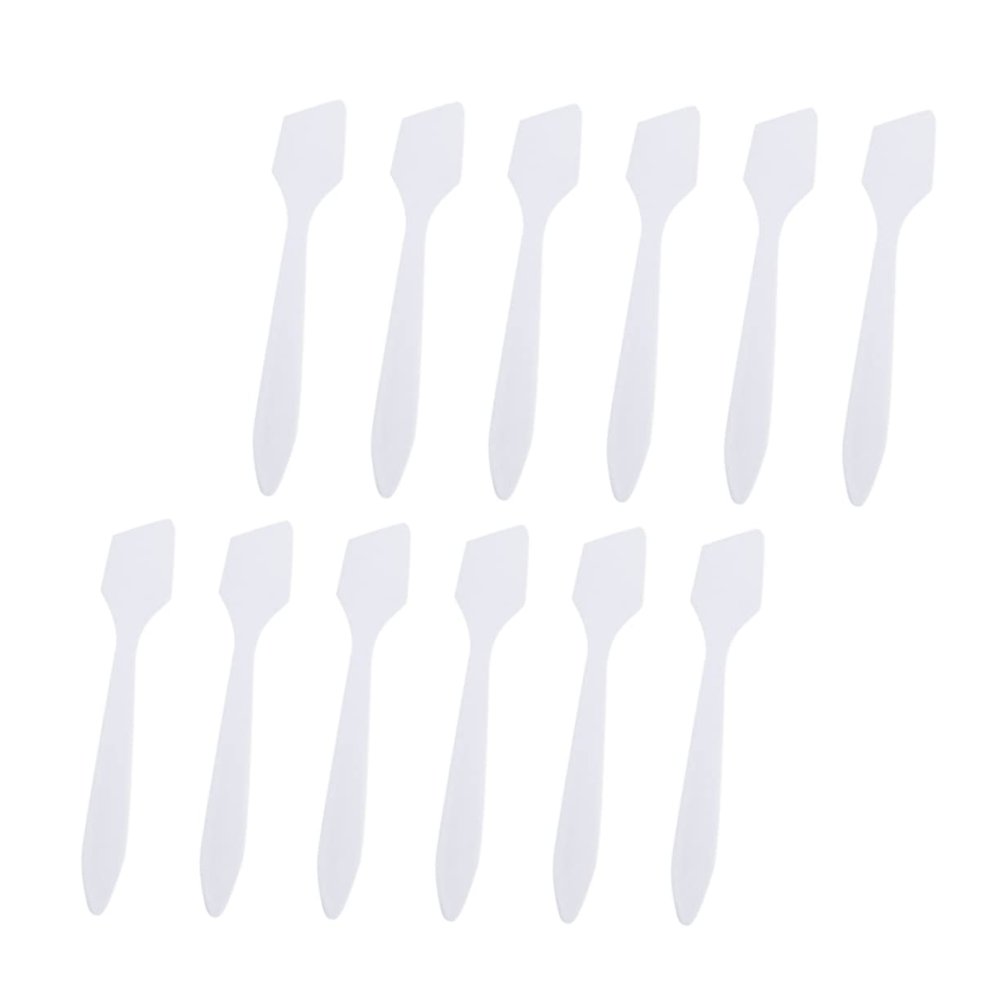 NOLITOY 200pcs Cosmetic Spatulas for Creams and Masks Transparent and Lightweight Makeup Spoons for Beauty Salons and Travel Convenient Sampling and Mixing Tools
