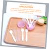 NOLITOY 200pcs Cosmetic Spatulas for Creams and Masks Transparent and Lightweight Makeup Spoons for Beauty Salons and Travel Convenient Sampling and Mixing Tools view 3