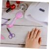 LALADEFIEE 4pcs Handle Grip Nail Brush Fingernail Cleaner for Nail Cleaning Comfortable Handle Design for Includes Brushes view 3