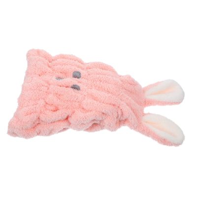 Baluue Cute Cartoon Bunny Hair Drying Cap Boys and Girls Hair Dry Towel Wrap Fast Drying Hat Dryer Cap for Boys and Girls Shower