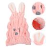 Baluue Cute Cartoon Bunny Hair Drying Cap Boys and Girls Hair Dry Towel Wrap Fast Drying Hat Dryer Cap for Boys and Girls Shower view 3