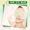 3 Pcs Jade Eye Mask Green Jade Stone Eye Mask for Facials Cooling Mask for Alleviate Puffiness Face Facial Eyes Sleeping Mask Relief Eye Cover, 3 Sizes view 4