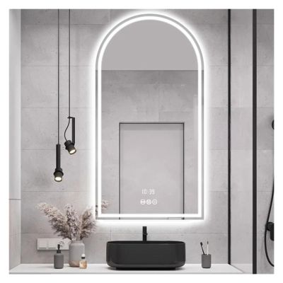 24X48 Inch Washroom Arched Mirror Shower - Lights Illuminated Bathroom Mirror Bedroom Makeup Mirror,Mirrors