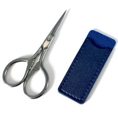 Eyebrow Scissors for Women, Small Precision Scissor Stainless Stain, 3.5 Inch Small Scissors Beauty for Facial Hair, Brow, Eyebrows, Beard, Ear, Nose, Moustache