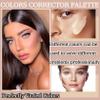 10 Colors Correcting Concealer Palette,Colors Corrector Palette,Moisturizing Full Coverage Liquid Foundation Cream Contour Makeup Palette with Brush view 3