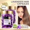 60PCS Hair Serum Oil Capsules, Moisturizing Hair Serum for Frizzy, Dry and Damaged Hair, Smooth, Non-greasy, Refreshing Long Lasting Nourishing Hair Oil for WomenLavender view 2
