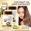 60PCS Hair Serum Oil Capsules, Moisturizing Hair Serum for Frizzy, Dry and Damaged Hair, Smooth, Non-greasy, Refreshing Long Lasting Nourishing Hair Oil for WomenCoconut Oil view 2