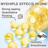 60PCS Hair Serum Oil Capsules, Moisturizing Hair Serum for Frizzy, Dry and Damaged Hair, Smooth, Non-greasy, Refreshing Long Lasting Nourishing Hair Oil for WomenCoconut Oil view 4
