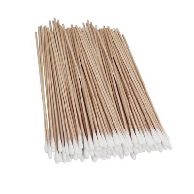 Beatifufu 500PCS 15CM Long Handle Cotton Swabs Wooden Sticks Multi-purpose Cotton Stick for Beauty Cleaning and Household Use