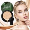 7PCS Mushroom Head Air Cushion CC Cream,Natural BB Cream Foundation Makeup,Moisturizing Colour Change Foundation,Loose Setting Powder Set with Makeup Sponges D view 2