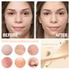 7PCS Mushroom Head Air Cushion CC Cream,Natural BB Cream Foundation Makeup,Moisturizing Colour Change Foundation,Loose Setting Powder Set with Makeup Sponges D view 3