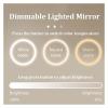 32 Inch Makeup Stickers Mirror Bathroom Art Round Design Aesthetic Mirror Shower Mirrors,Mirrors view 4