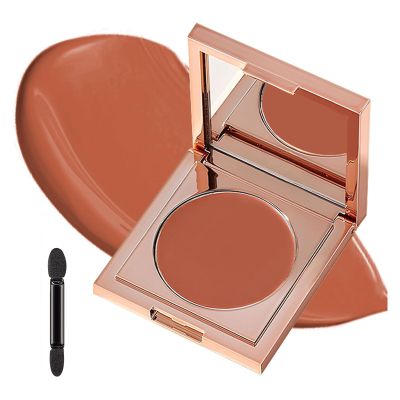 Under Eye Concealer Colored Clay CC Undereye Corrector Lightweight Color Corrector for Dark Circles, Natural Smudge-Proof Concealer with Brush, Brightens & Covers Blemishes (Orange, 1 PCS)
