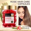 30PCS Hair Serum Oil Capsules, Moisturizing Hair Serum for Frizzy, Dry and Damaged Hair, Smooth, Non-greasy, Refreshing Long Lasting Nourishing Hair Oil for WomenRose view 2