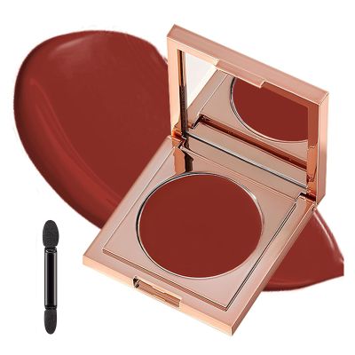 Under Eye Concealer Colored Clay CC Undereye Corrector Lightweight Color Corrector for Dark Circles, Natural Smudge-Proof Concealer with Brush, Brightens & Covers Blemishes (Red, 1 PCS)