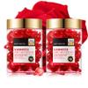 60PCS Hair Serum Oil Capsules, Moisturizing Hair Serum for Frizzy, Dry and Damaged Hair, Smooth, Non-greasy, Refreshing Long Lasting Nourishing Hair Oil for WomenRose view 1