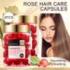 60PCS Hair Serum Oil Capsules, Moisturizing Hair Serum for Frizzy, Dry and Damaged Hair, Smooth, Non-greasy, Refreshing Long Lasting Nourishing Hair Oil for WomenRose view 2