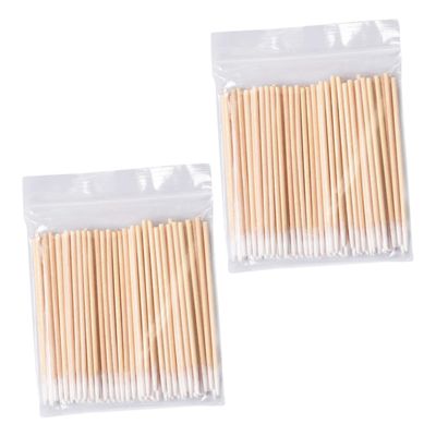 BIUDECO 1000pcs Disposable Makeup Cleaning Swabs Pointed Tip Cotton Applicators for Eyelash Cleaning Nail Art and Makeup Removal Non-linting and Sanitary for Home Professional Use