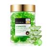 30PCS Hair Serum Oil Capsules, Moisturizing Hair Serum for Frizzy, Dry and Damaged Hair, Smooth, Non-greasy, Refreshing Long Lasting Nourishing Hair Oil for WomenAloe Vera view 1