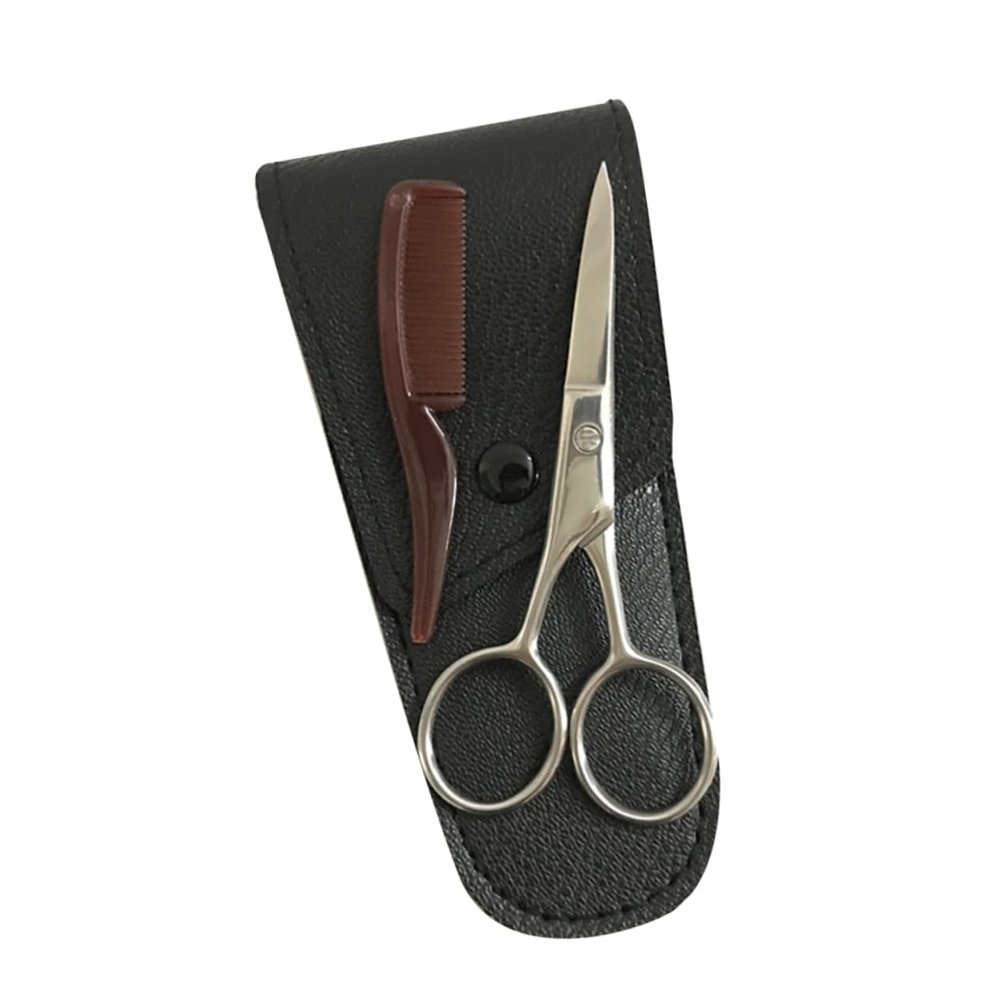 Didiseaon Stainless Steel Eyebrow Scissors Set for Women Hair Trimmers Mustache Scissor Beard Trimming Barber Shop Tool