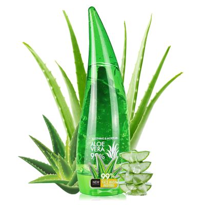 LZYLLS Aloe Vera Gel for Face and Body,Hydrating Organic Aloe Vera Gel,Cooling Body Cream for After Sun Skincare,Non-Sticky Face Moisturizer, 9.15 Fl Oz