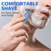 Leriton 30 Pcs Mens Disposable Razors Bulk 3 Blade Sensitive Skin Shaving Razor Long Blade for Hotel Spa Travel view 4