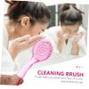 FOMIYES Nail Brush Cleaner Manicure Brush Set 10pcs Long Handle Hands Feet Random Color view 2