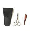OHPHCALL Stainless Steel Eyebrow Scissors for Men Grooming Kit Mustache and Beard Trimmer Professional Barber Shop and Home Use view 1