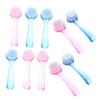 VINTORKY Plastic Material Nail Brush Handle Grip Fingernail Cleaning Brush Cleaner Random Color view 1