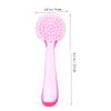 VINTORKY Plastic Material Nail Brush Handle Grip Fingernail Cleaning Brush Cleaner Random Color view 3
