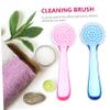 VINTORKY Plastic Material Nail Brush Handle Grip Fingernail Cleaning Brush Cleaner Random Color view 4
