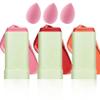 3 Colors Blush Stick,Multi-Use Cream Blush,Waterproofing Highly Pigmented Makeup Stick,Moisturizing Makeup Cream Set with Blender Sponge view 1