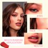 3 Colors Blush Stick,Multi-Use Cream Blush,Waterproofing Highly Pigmented Makeup Stick,Moisturizing Makeup Cream Set with Blender Sponge view 4