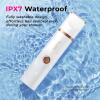 Bikini Trimmer for Women Pubic Hair: 2 in 1 Electric Razors for Women - Rechargeable Electric Shaver - IPX7 Waterproof Lady Shaver for Travel & Shower Use in Summer (White) view 2