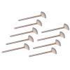 9pcs Soft Facial Fan Makeup Brush 3 Colors Aluminium Tube Face Applicator Brushes for Family Champagne Color view 4