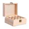 FOMIYES Wood Essential Oil Storage Box Compartment Organizer for Essential Oil Bottles Portable and Lightweight Aromatherapy Case Present for Enthusiasts Wood Craftsmanship view 1