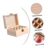 FOMIYES Wood Essential Oil Storage Box Compartment Organizer for Essential Oil Bottles Portable and Lightweight Aromatherapy Case Present for Enthusiasts Wood Craftsmanship view 4