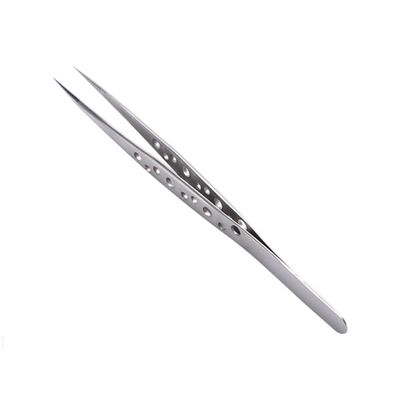 SKISUNO 2pcs Static Eyebrow Tweezers Curved Straight Non-magnetic Nail Tools for Professional Manicure Eyelash Application Lightweight Comfortable Design for Precision Use