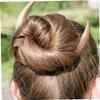 1/2 Piece Hair Pin Half Moon Hair Pin Wooden Moon Hair Clips Moon Hair Pin Hair Gothic Accessories for Women 2PC view 2