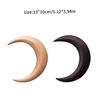 1/2 Piece Hair Pin Half Moon Hair Pin Wooden Moon Hair Clips Moon Hair Pin Hair Gothic Accessories for Women 2PC view 3